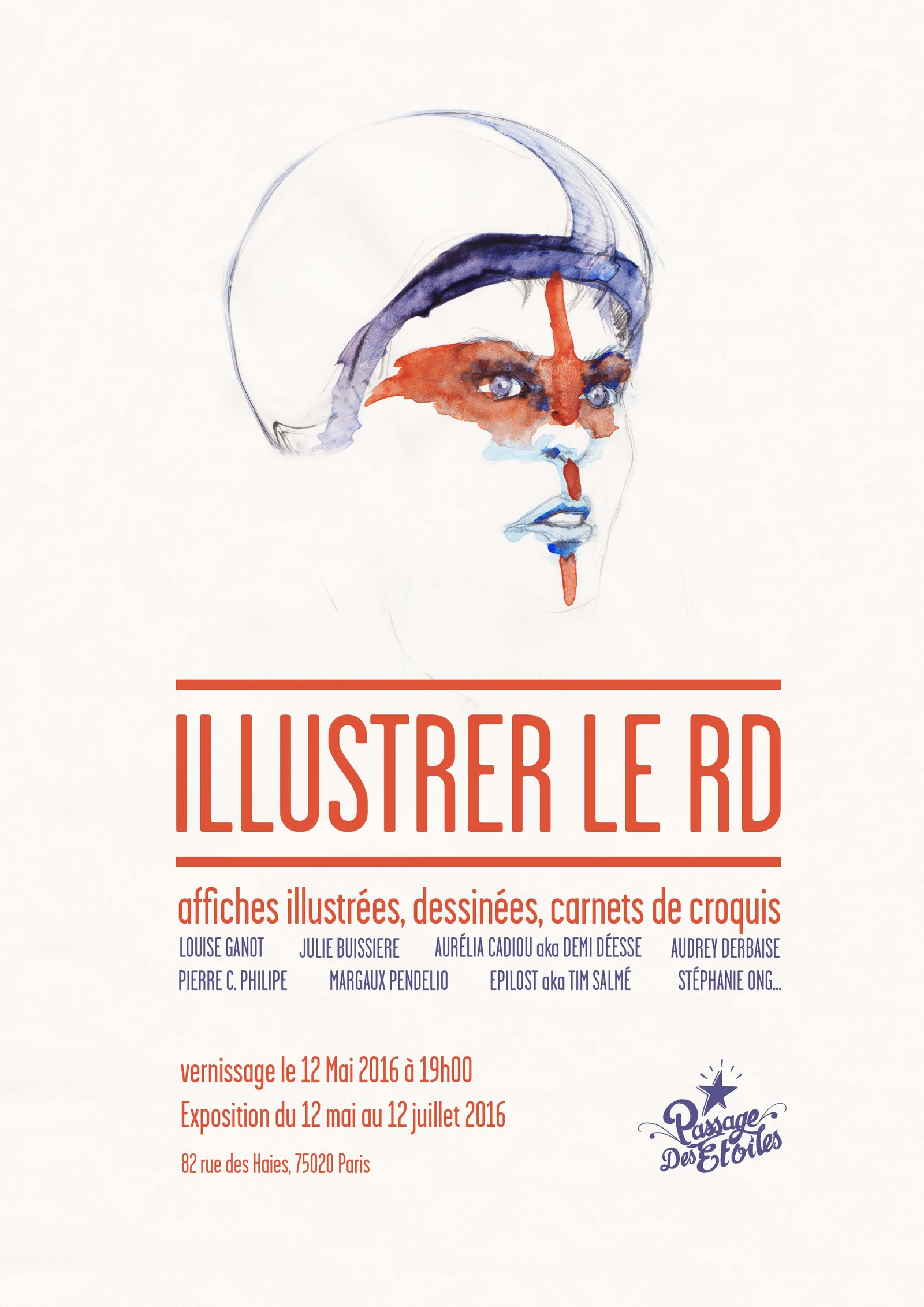 Affiche Passage des Etoiles Illustrer le RDFB