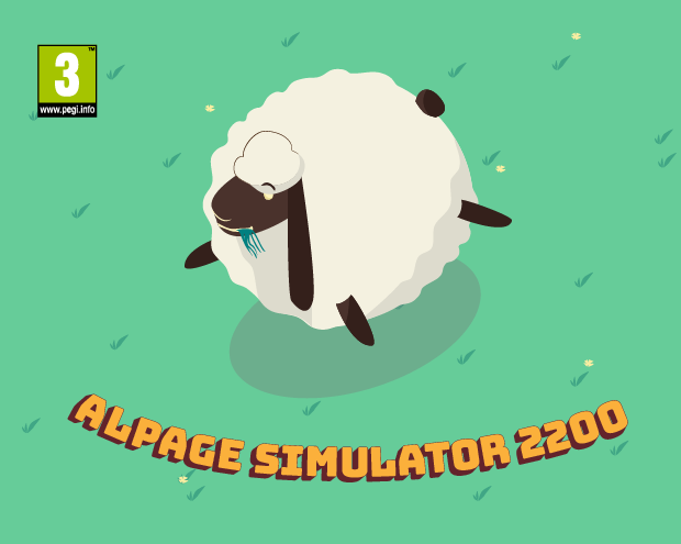 image vectorielle d'un mouton dans le style jeux vidéos