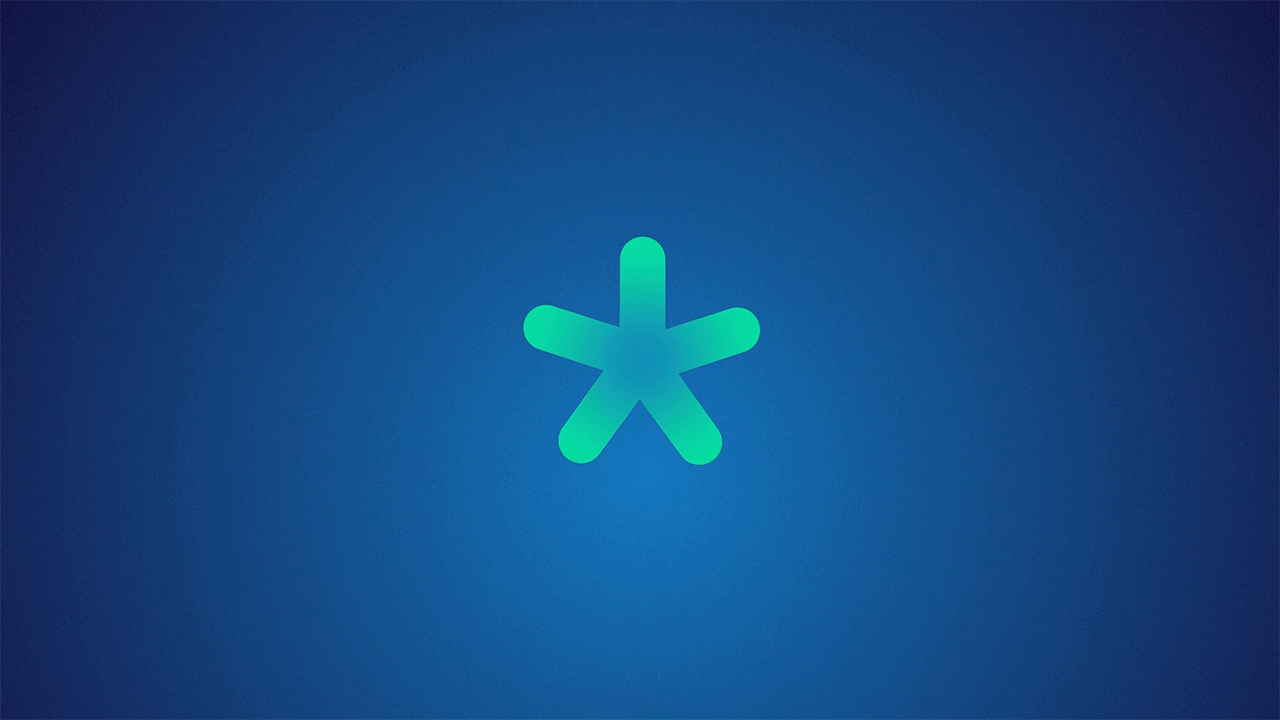 Imagino GIF explo animated gif of a colorful vector explosion with the logo imagino in the center